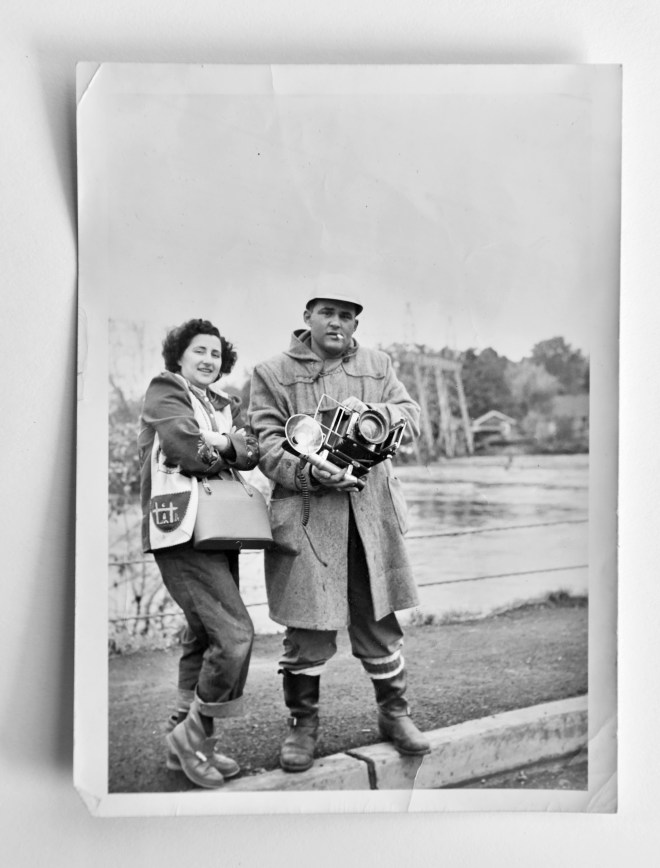 bev syd at 1955 floodbw